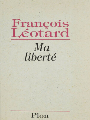 cover image of Ma liberté